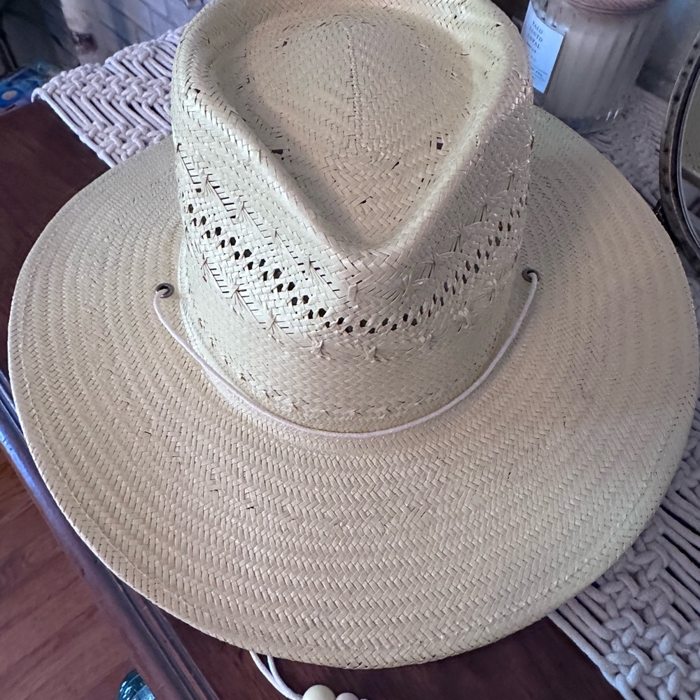 Lack Of Color Tan Straw Hat